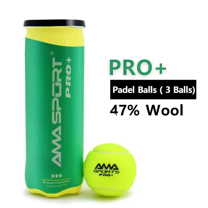 Pack de 3 balles de padel durables de qualité tournoi - Boules de padel à rebond optimal pour joueurs professionnels et amateurs