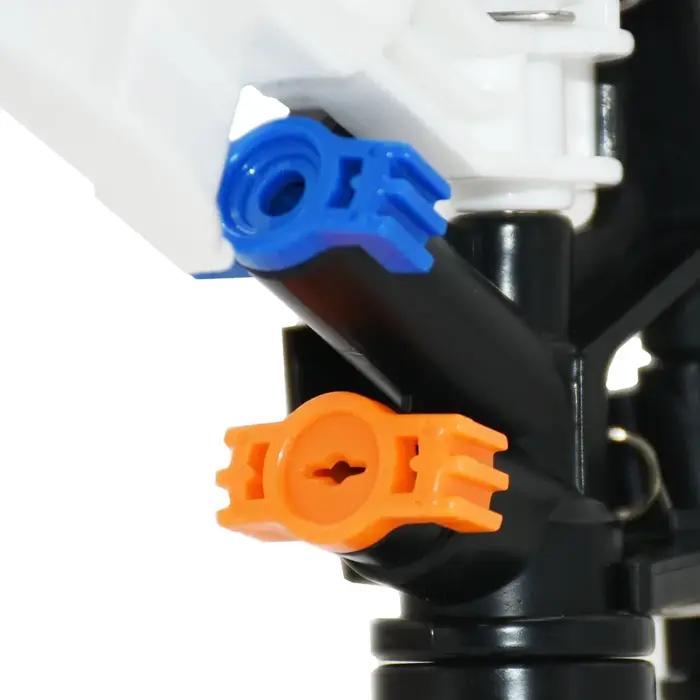Lot de 10 arroseurs rotatifs 1/2 et 3/4 pouces à angle réglable, buses à bras oscillant pour système