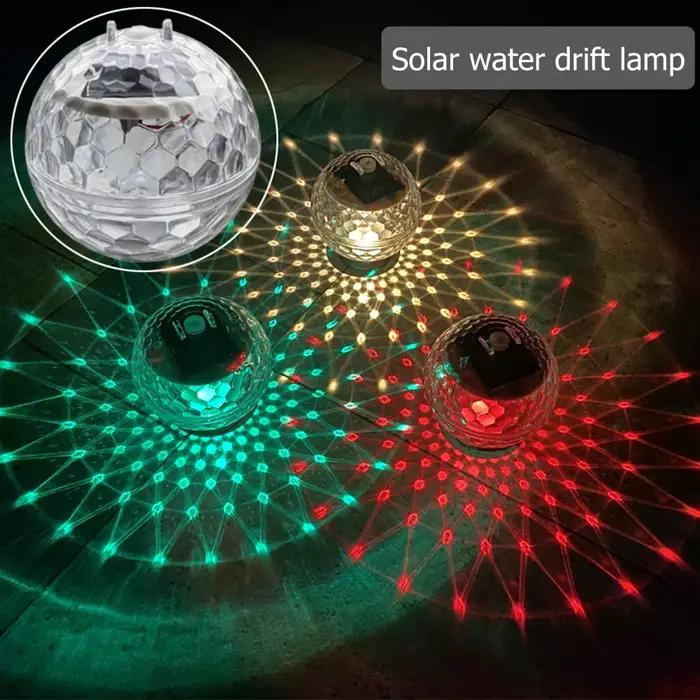 Lampes flottantes solaires piscine LED étanche énergie solaire multicolore changeante lampe à dérive