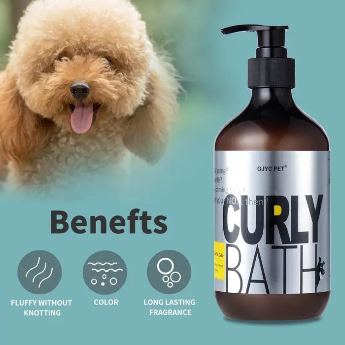 Shampooing Liquide Volumisant et Démêlant Sans Larmes pour Caniches Bouclés Bain Doux Occasions Spéciales