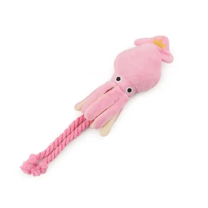 Jouet de calmar mignon pour petit chien