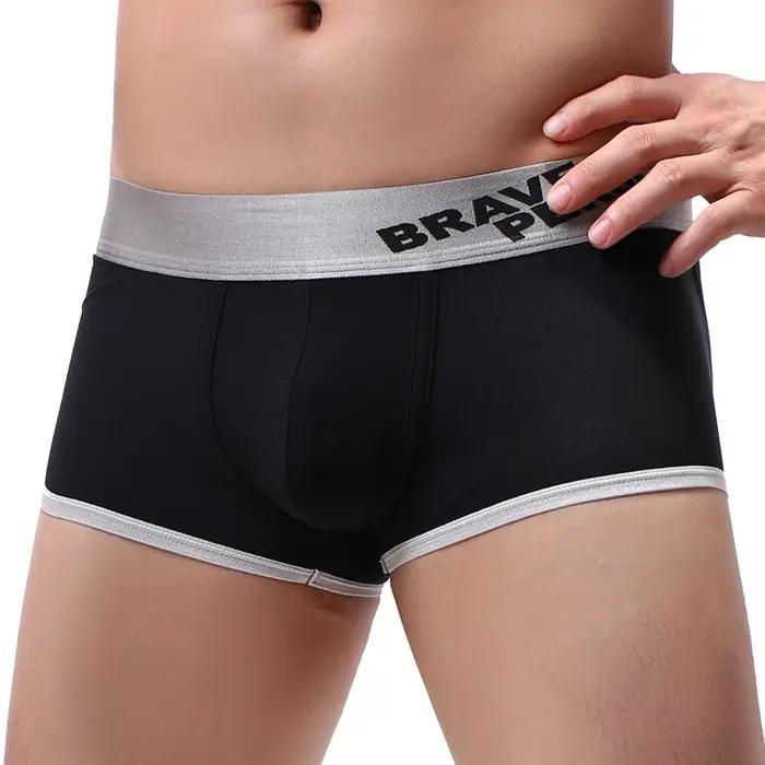 Sous-vêtements tendance pour hommes, culottes taille basse, boxers doux et respirants