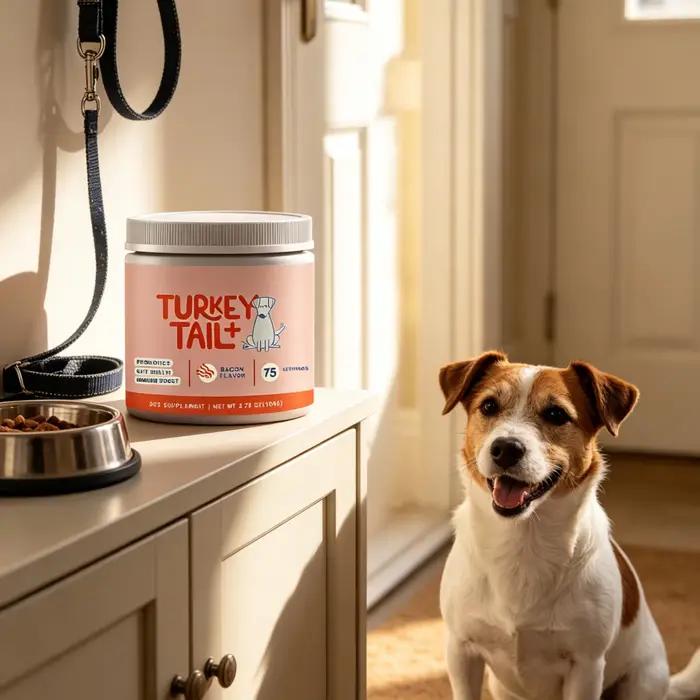 Complément alimentaire en poudre probiotique pour chien, améliore l'appétit, favorise le péristaltisme gastro-intestinal, soutient la santé intestinale de l'animal, particules 100g