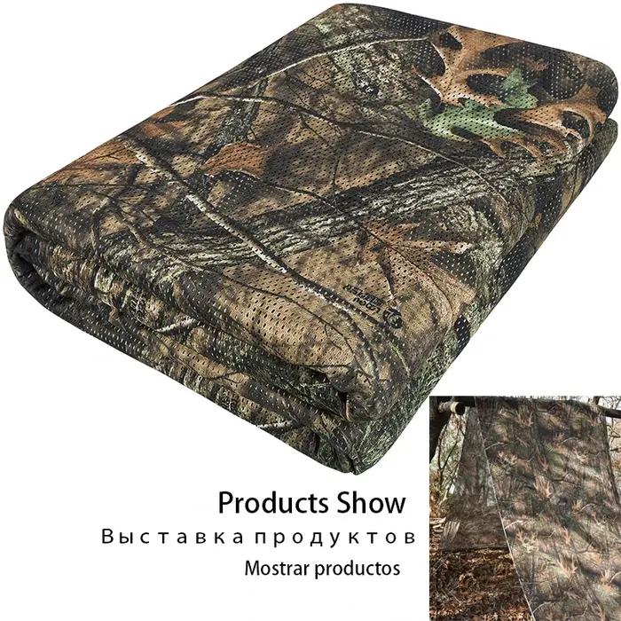 CamSolomon-Filet de camouflage pour la chasse, 1.5x2, 3, 4, 5, 6, 8, 12, store au sol W 59, bord de l'aman Mossy Oak Country