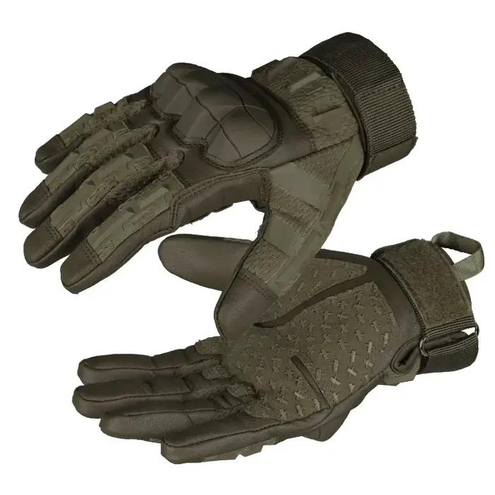 Gants tactiques en cuir PU compatibles écrans tactiles pour vélo