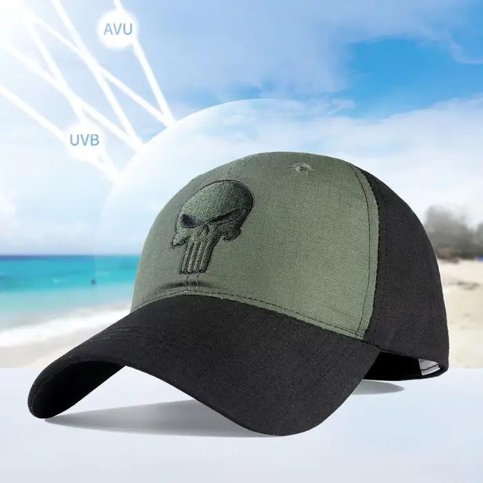 Casquette tactique baseball réglable snapback skull trucker été chasse pêche sport protection