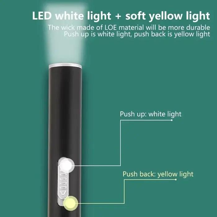 Lampe de poche médicale aste USB, mini lampe de poche LED pour soins infirmiers, lampe torche avec p
