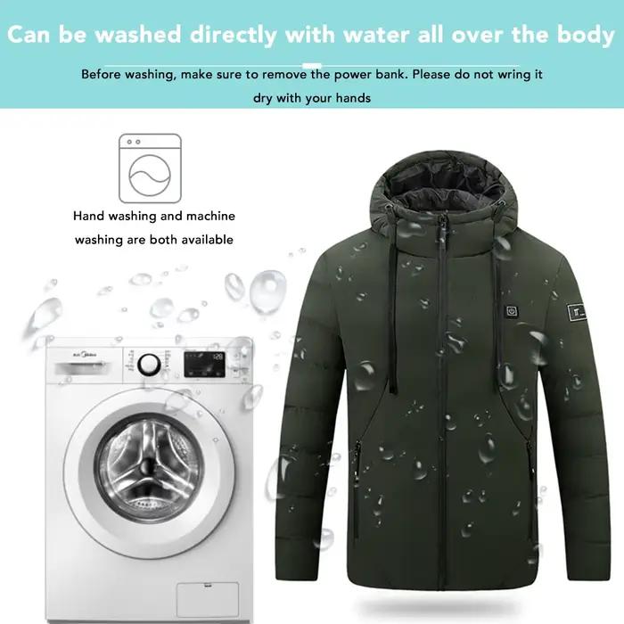 4 zones vestes chauffantes pour hommes Sports de plein air intelligent USB charge chauffage vêtements d'extérieur hiver électrique thermique chaud coton veste