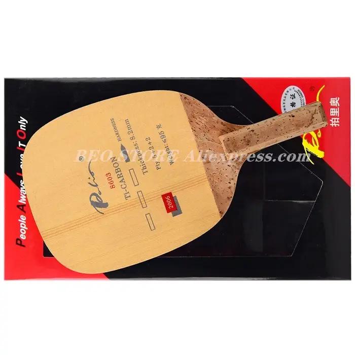 PALIO-Raquette de tennis de table 8603 en carbone et titane JS, raquette de ping-pong originale, pen