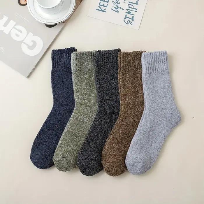 Chaussettes chasse hiver laine mérinos homme - Extra épaisses anti-froid - Lot 3 paires qualité Harajuku