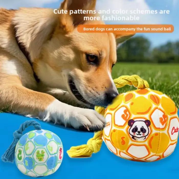 Jouet à mâcher pour chien Quiet Bell, résistant aux morsures, soulage l'anxiété de séparation, jouet d'entraînement pour chiots de petite, moyenne et grande taille