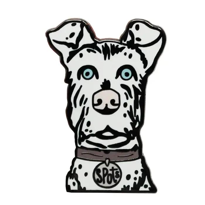 Broche en émail dur Wes Anderson SPOTS de l'île des chiens