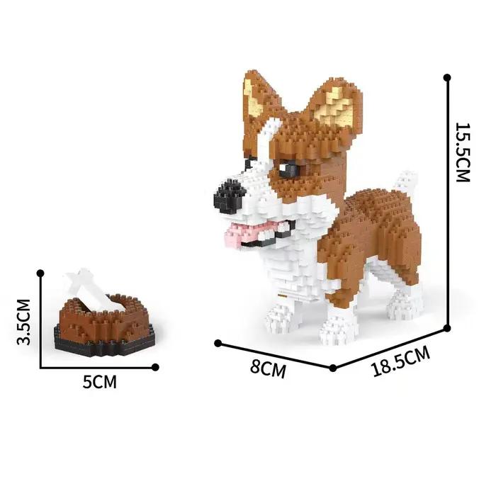 Blocs de construction pour chiens mignons – Disponibles en différents styles, idéaux pour l'interact