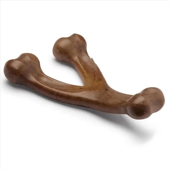 Jouet à mâcher en nylon pour chiens agressifs goût cacahuète durable et sécuritaire pour jouer et nettoyer les dents occassions spéciales chiens chiots grandes races