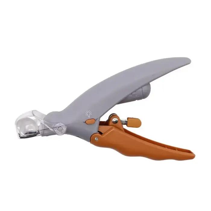 Ciseaux professionnels pour coupe-ongles pour animaux de compagnie, avec lumière LED, pour chat et c
