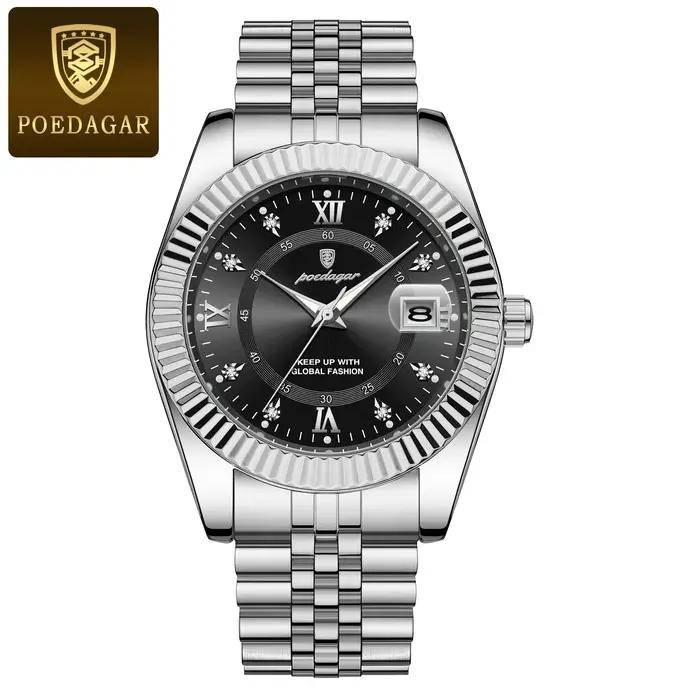 Montre homme militaire étanche avec date lumineuse acier inoxydable élégante pour homme occasions spéciales