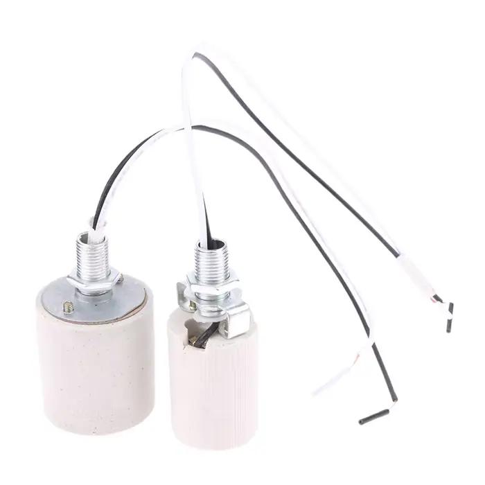Support de lampe à vis en céramique E14/inda, lumière LED, adaptateur de degré de chaleur, usage dom