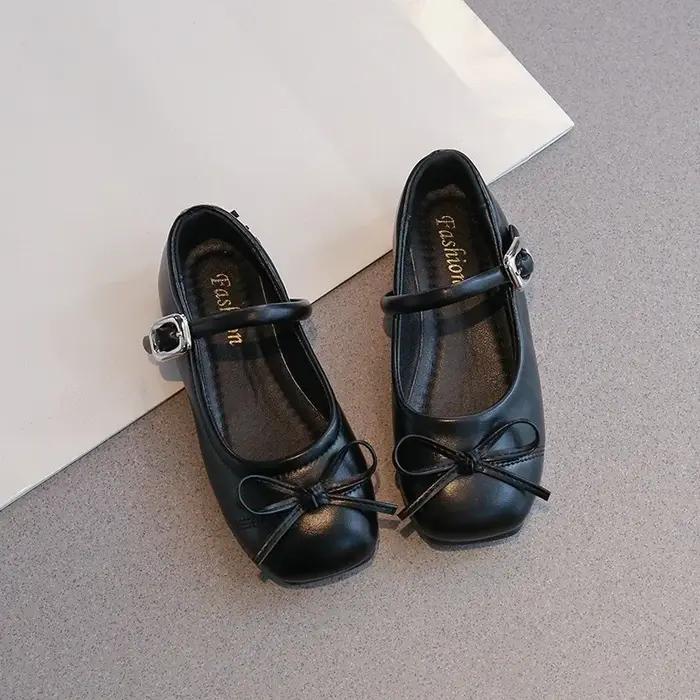 Chaussures de princesse en cuir pour filles
