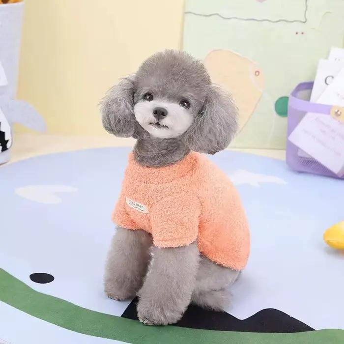 Pull en fleece pour petits chiens hiver chaud élégant pour chiots et teckels occasions spéciales