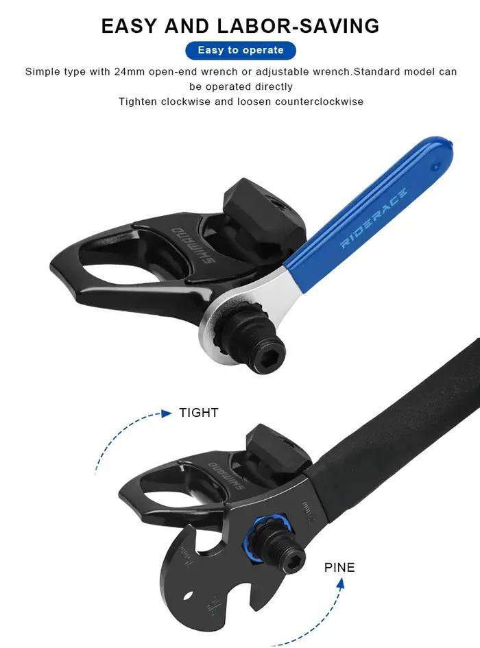 Outil de démontage de la bague de verrouillage de broche d'essieu de pédale de vélo 10T, outil de dé