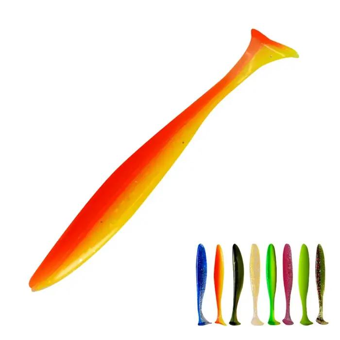 Leurre de pêche 55mm 70mm 90mm T queue ver appât souple gabarits Wobblers attirail bar brochet artif