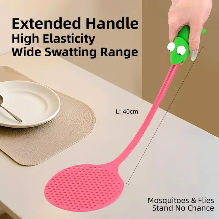 Joie caméléon tapette à mouche maille Durable en plastique longue poignée tueur de moustique multi-fonction ménage été