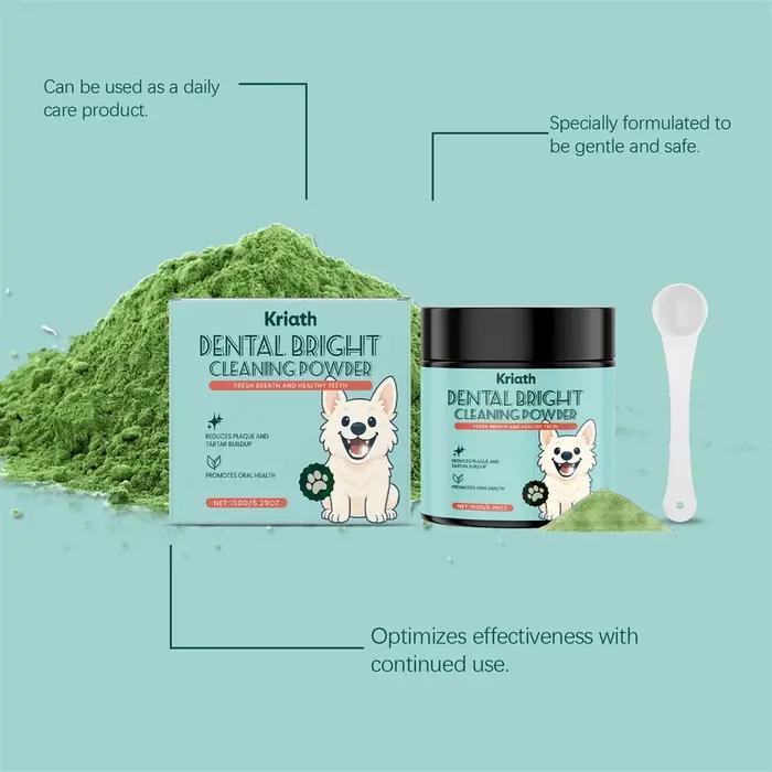 Poudre de soin dentaire pour chien
