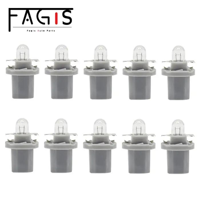 Fagis 10 pièces B8.5D B8.5 12V 1.2W 24V 1.2W ampoule halogène panneau de voiture jauge vitesse table