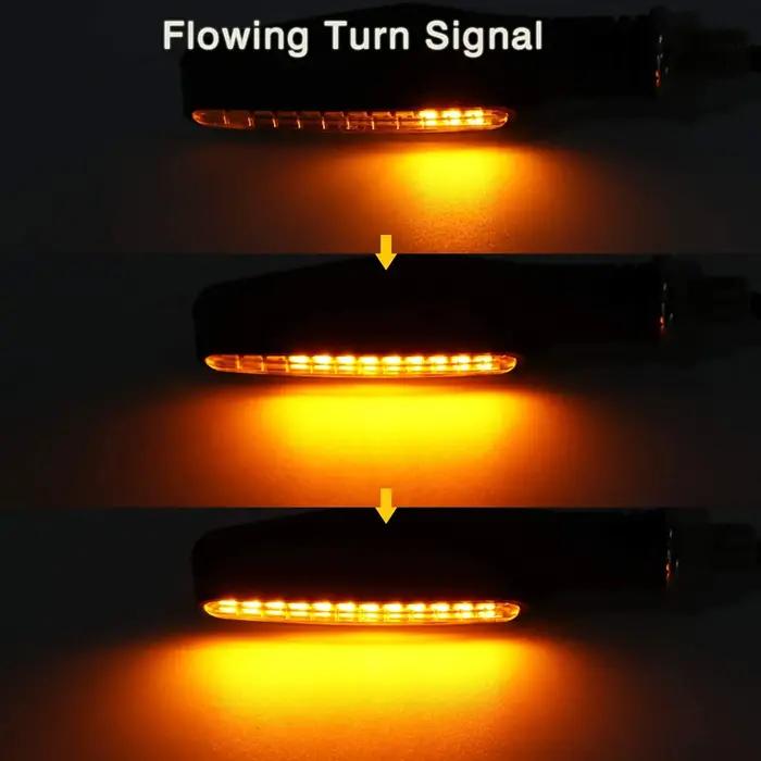 Clignotant LED universel pour moto, 12V, IP68, étanche, ambre, clignotant, clignotant, feux arrière,