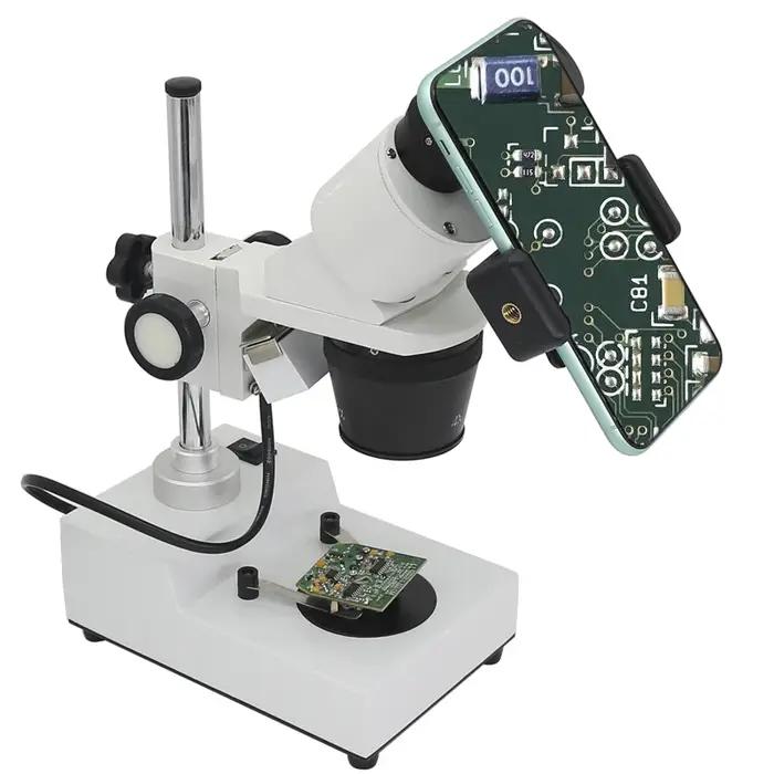 Clip de téléphone pour Microscope avec objectif oculaire 12.5X, adaptateur de montage de téléphone p