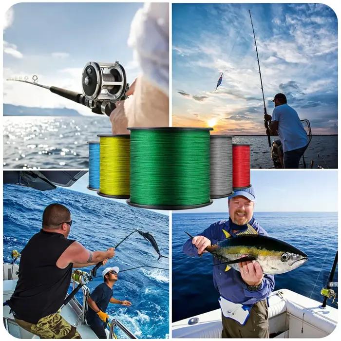 Warknife-Ligne de pêche multifilament tressée en PE, fil de pêche japonais à 8 brins, 6-300lb, 2000m