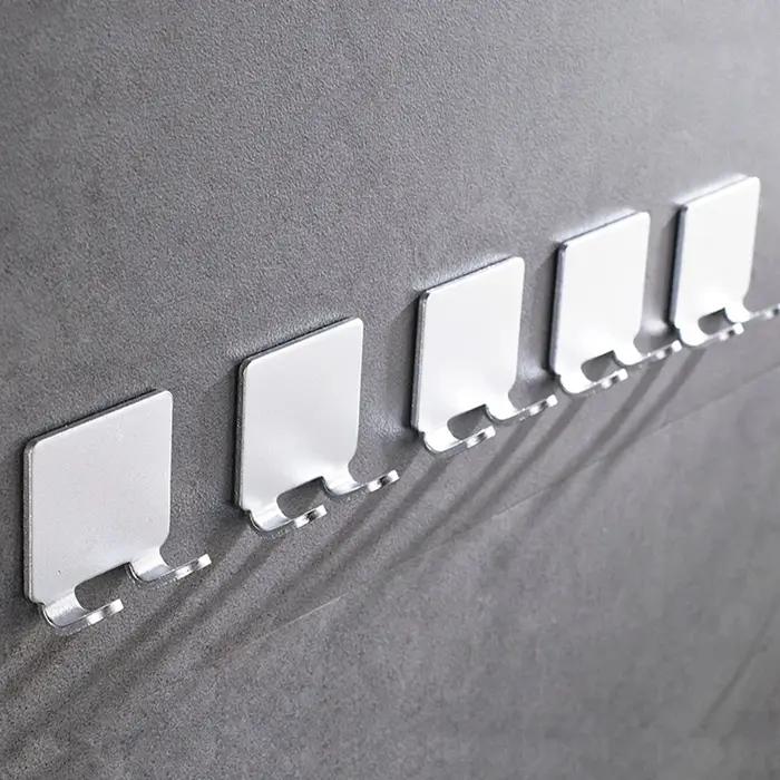 1/2/3/5 pièces porte-rasoir en aluminium hommes rasage rasoir crochet de rangement étagère murale po