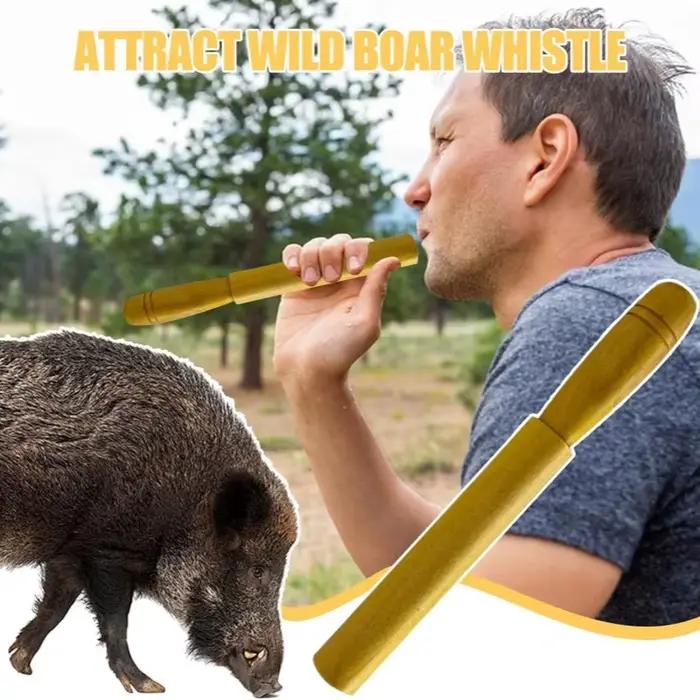 Sifflet à sangliers en bois professionnel avec son naturel - Appelant pour chasse aux sangliers adultes