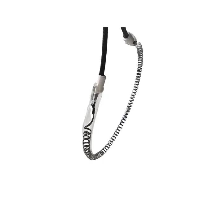Pièces de four à ondes lumineuses 220V 1200W, Tube chauffant rond en Fiber de carbone 15cm