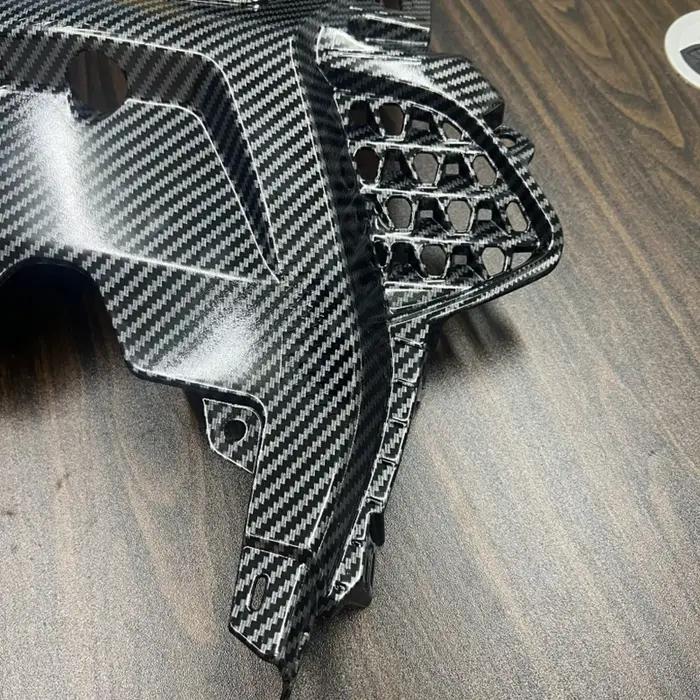 Plaque de couverture arrière de moto, peinture en fibre de carbone, panneau latéral arrière, kit de