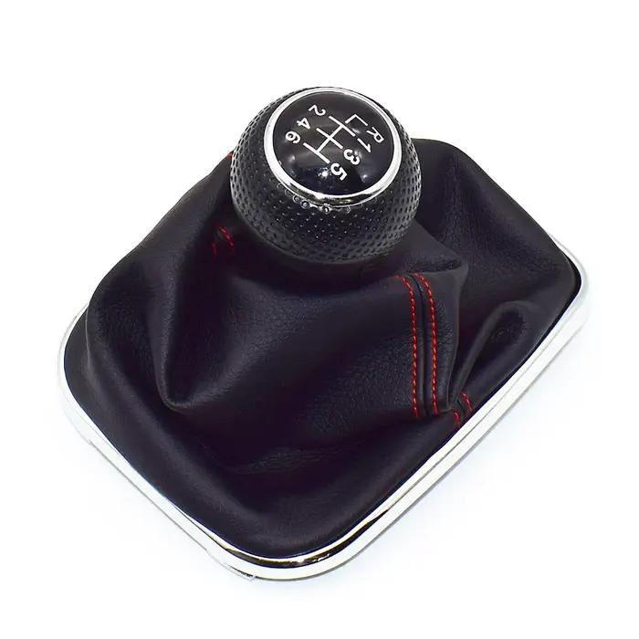 23mm pour Volkswagen VW Golf 4 IV MK4 GTI R32 Bora Jetta 5 vitesses cadre noir pommeau de levier de vitesse guêtre botte