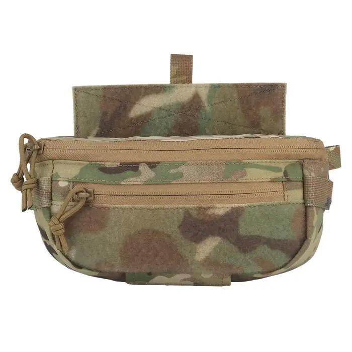 Pochette abdominale tactique compacte, sac bandoulière à libération rapide pour gilet chasse