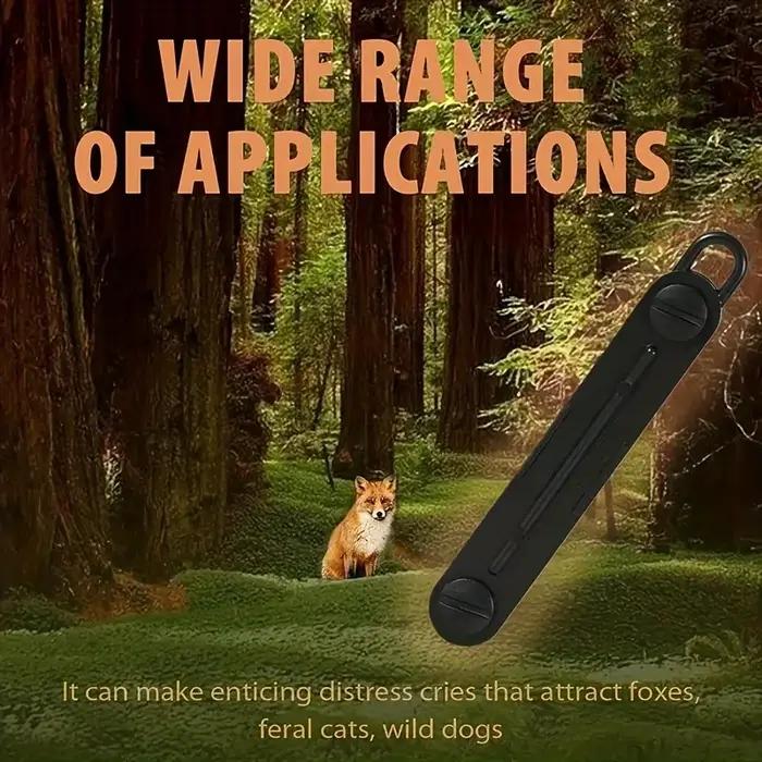 Sifflet Fox Blaster noir chasse prédateurs - Appelant renard pour chasse au lapin et petit gibier