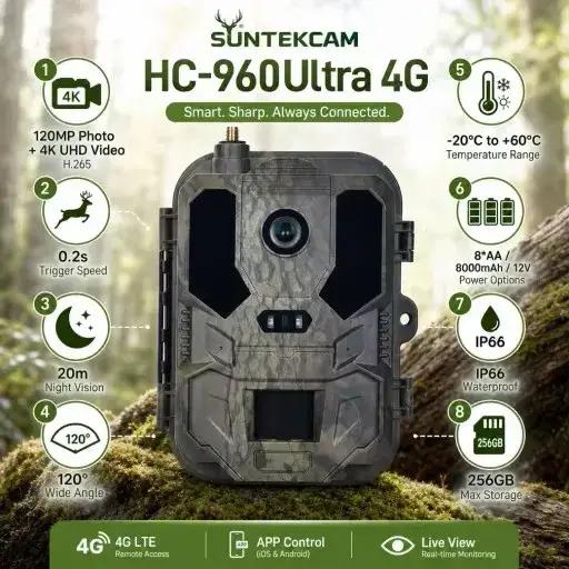 Caméra de chasse 4G LTE avec contrôle par application