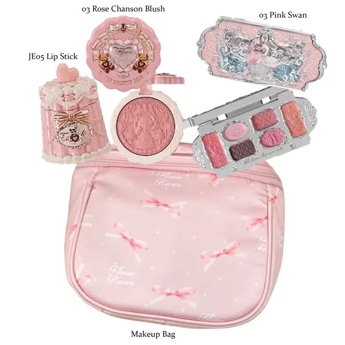 Coffret Cadeau Maquillage Tout-en-un Flower Knows : Fond de Teint Crème Coussin Jardin