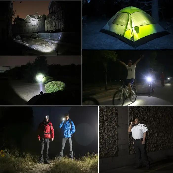 XML T6 lampe de poche LED Portable télescopique torche tactique lanterne lampe de poche tactique Zoo