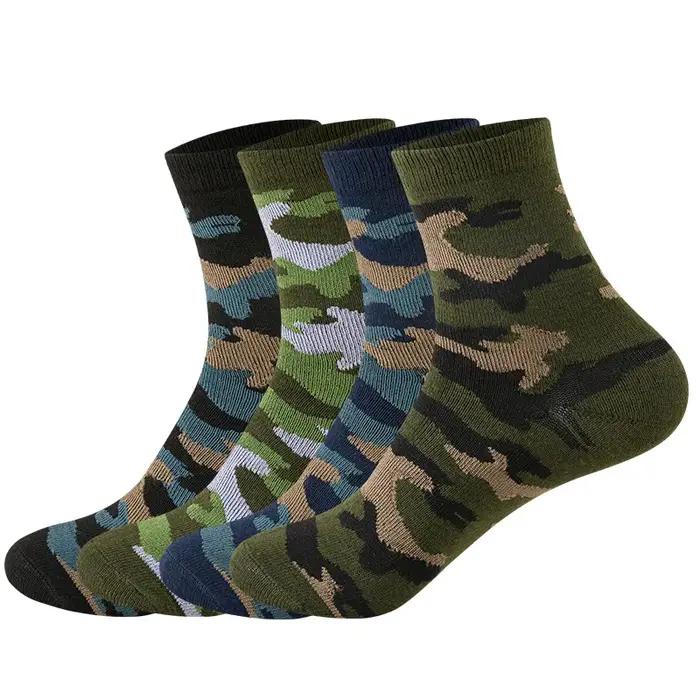 Lot de 3 paires chaussettes camouflage chasse - Style streetwear pour activités extérieures confortables