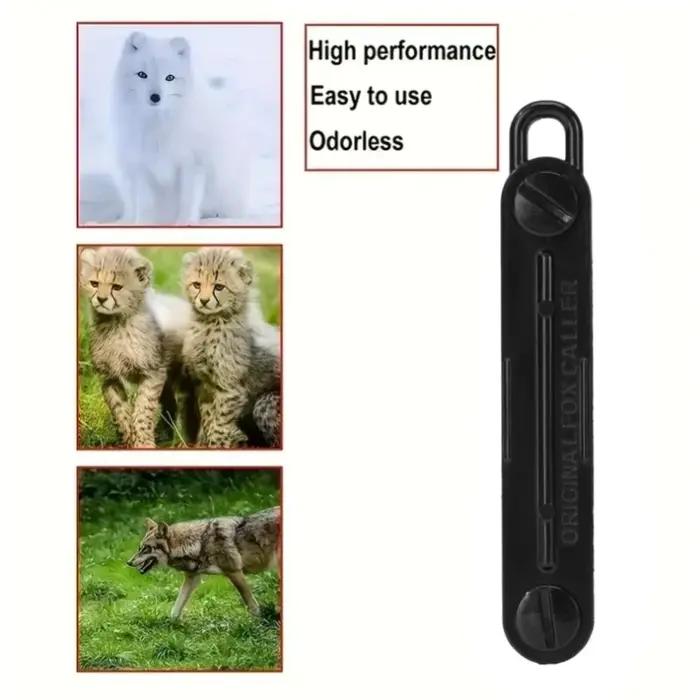 Sifflet survie renard appel prédateurs chasse lapin noir décoration extérieur portable