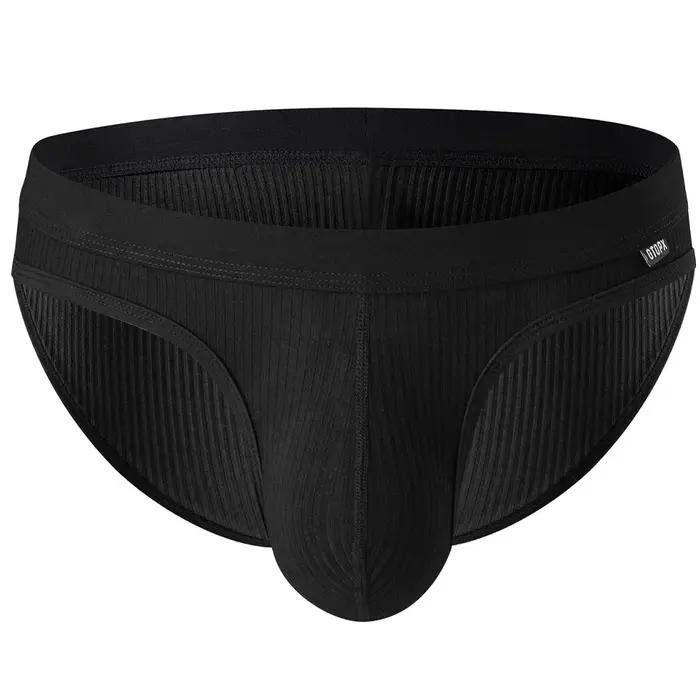 Sous-vêtements sexy en coton pour hommes, culottes respirantes, u-powder, élastiques, doux, en forme de renflement