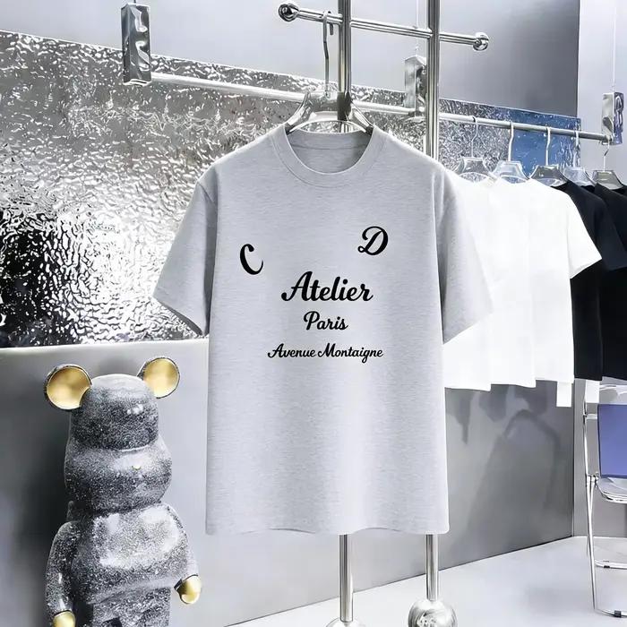 T-shirt Sport Décontracté Ample et Oversize pour Homme, Nouvelle Collection Été 2026, en Coton Pur,