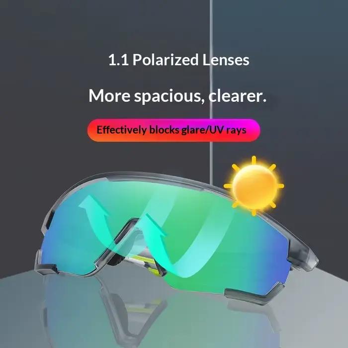 Lunettes de soleil polarisées sur ordonnance | Lunettes de sport de protection UV | Lunettes de