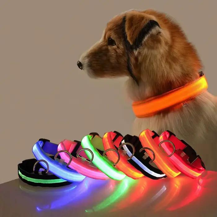 Collier Lumineux pour Chien avec Lumières LED pour Sécurité Nocturne et Style Unisexe Adapté aux Chiens et Chats Occasions Spéciales
