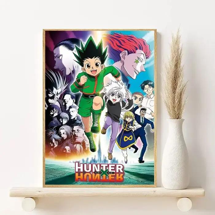 Affiche Anime Hunter x Hunter Peinture Toile Décoration Salon Art Murale Occasionnels Fan