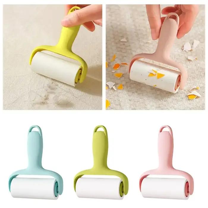Rouleau anti-poils multifonctionnel pour vêtements et meubles kaki rouge gris occasionnels nettoyage rapide efficace durable