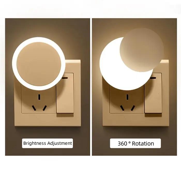 Lampe de détection de contrôle de la lumière LED veilleuses prise ue US pour bébé enfants salon cham